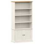Vidaxl Bookcase Vigo White 85X35X170 Cm Solid Wood Pine
