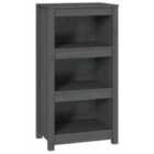 Vidaxl Book Cabinet Grey 50X35X97 Cm Solid Wood Pine