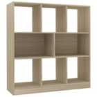 Vidaxl Book Cabinet Sonoma Oak 97.5X29.5X100 Cm Engineered Wood