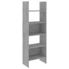 Vidaxl Book Cabinet Concrete Grey 60X35X180 Cm Engineered Wood