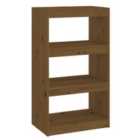 Vidaxl Book Cabinet/Room Divider Honey Brown 60X30X103.5 Cm Wood Pine
