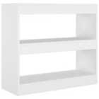 Vidaxl Book Cabinet/Room Divider White 80X30X72 Cm