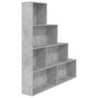 Vidaxl Book Cabinet/Room Divider Concrete Grey 155X24X160 Cm Engineered Wood