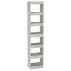Vidaxl Book Cabinet/Room Divider Concrete Grey 40X30X198 Cm