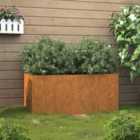 vidaXL Planter 62X40X39cm Corten Steel