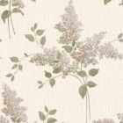 Tiffany Fiore Beige / Sage Textured Wallpaper 10m x 53cm