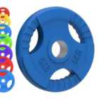 Body Revolution Olympic Tri-grip Rubber Weight Plates Colour Pairs Sets 25 Kg Pair