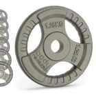 Body Revolution Cast Iron Weight Plates 1" Standard Tri Grip Pairs 2 X 5Kg