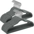 Songmics Velvet Hangers, Pack 50 With 360° Swivel Hook,grey