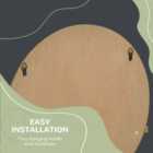 Kleankin Wall Mounted Bathroom Mirror Framed Makeup Mirror For Home Decoration