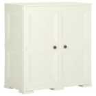 Vidaxl Plastic Cabinet 79X43X85.5 Cm Wood Design Vanilla Ice