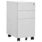 Vidaxl Mobile File Cabinet Light Grey 30X45X59 Cm Steel