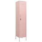 Vidaxl Locker Cabinet Pink 35X46X180 Cm Steel