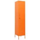Vidaxl Locker Cabinet Orange 35X46X180 Cm Steel