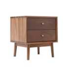 Fishe & Lilly Wright Walnut Bedside Table