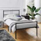 House Of Home Single Metal Bed Frame Extra Strong Stylish Modern Bedroom Storage Sturdy Design