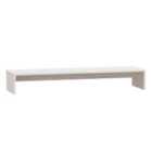 Vidaxl Monitor Stand White 100X27X15 Cm Solid Wood Pine