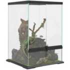 PawHut Glass Reptile Terrarium, 40L Vivarium