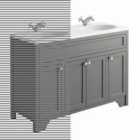 Harrogate Spa Grey Vanity Unit 1200mm