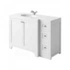 Harrogate White 1210 x 530mm Countertop & Basin