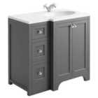 Harrogate White 1210 x 530mm Countertop & Basin