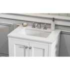 Harrogate White Carrara 610mm Countertop for Undercounter Basin