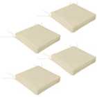 Outsunny Set of 4 Outdoor Seat Cushions - Beige