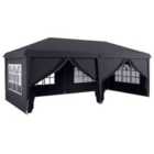 Outsunny 3 x 6m Pop Up Gazebo w/ Storage Bag Grey