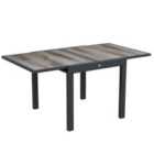 Outsunny Extendable Dining Table Aluminium - Grey
