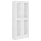 Vidaxl Vitrine Cabinet White 82.5X30.5X185.5 Cm Engineered Wood