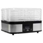 HOMCOM 800-142V705 Tier Food Dehydrator, 245W For Drying Fruit, Meat, Vegetable, Silver