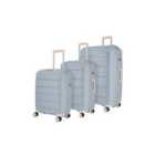 Tulum 3Pc Set Suitcases Grey/Peach
