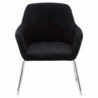 Black Fabric Chair Metal Frame