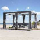 Sunjoy Multi Gazebo Oyu-406cm x 306cm, Anthracite