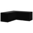 vidaXL Garden Furniture Cover L-Shaped 12 Eyelets 250x90x90cm
