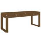 vidaXL Garden Bench Honey Brown 110x38x45 cm Solid Wood Pine