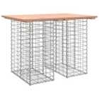 vidaXL Garden Bench Gabion Design 100x70x72 cm Solid Wood Douglas