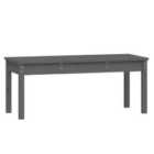 vidaXL Garden Bench Grey 109x44x45 cm Solid Wood Pine