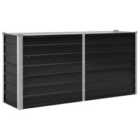 vidaXL Garden Raised Bed Anthracite 160x40x77cm