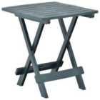vidaXL Folding Garden Table Green 45x43x50cm Plastic