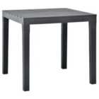vidaXL Garden Table Anthracite 78x78x72cm Plastic