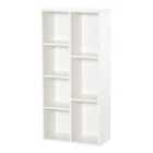 Homcom Bookcase Modern Bookshelf Cabinet White