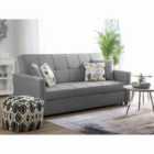 Luxury Life Malthe Linen 3 Seater Pullout Sofa Bed - Light Grey