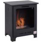 Homcom Free Standing Bio Ethanol Fireplace Heater - Black