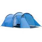 Outsunny 3 Man 2 Room Tent Camping - Blue