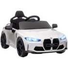 Aiyaplay 12V Bmw M4 Licensed Kids Electric Car - White