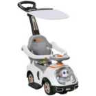 Aiyaplay 3 In 1 Ride On Push Car - White