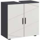 Kleankin Bathroom Vanity Unit, Under Sink - Light Grey