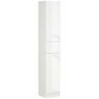 Kleankin High Gloss Tall Bathroom Cabinet - White
