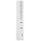 Kleankin Freestanding Bathroom Cabinet W/ Shelves - White